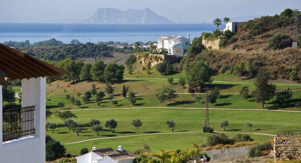 Terrace view on Gibraltar